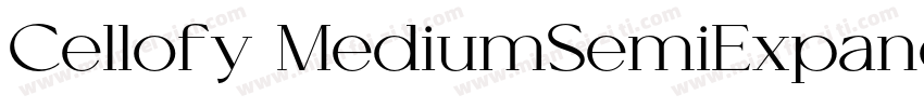 Cellofy MediumSemiExpanded字体转换
